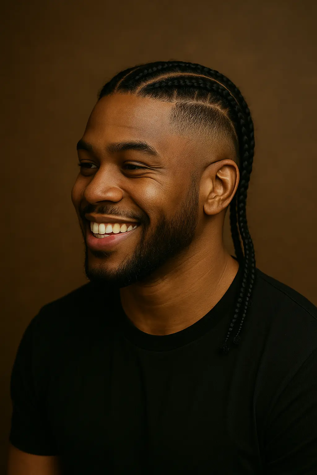 Afro mit Fade und Obervolumen