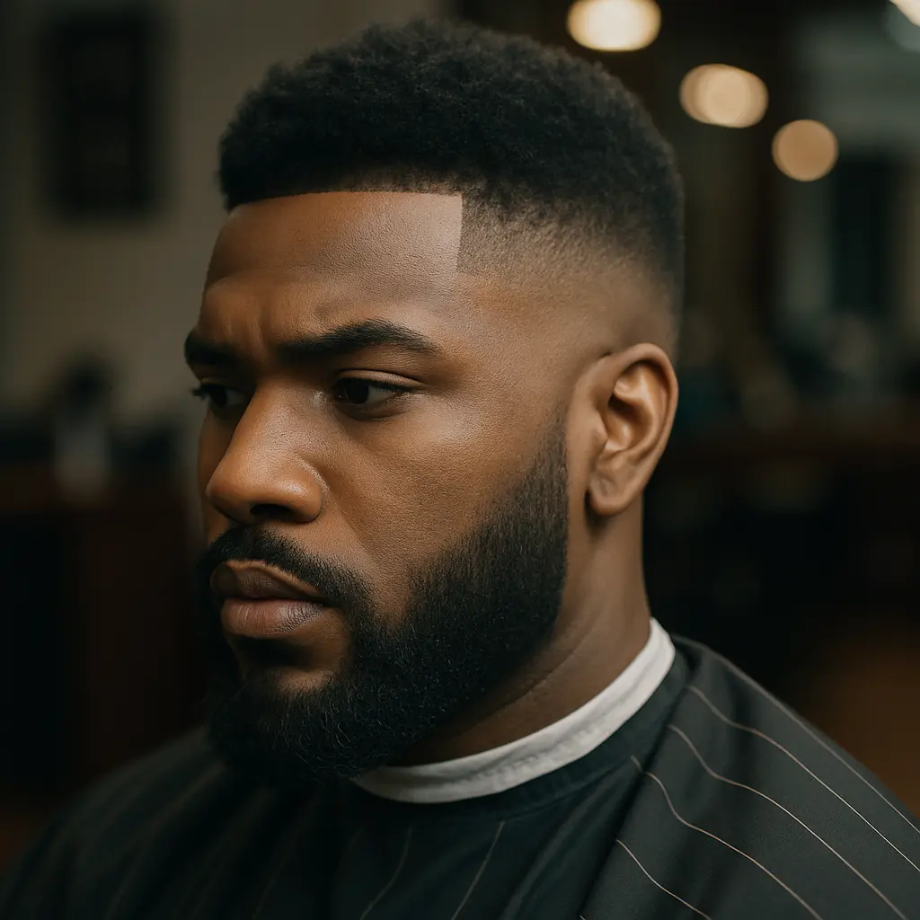 Konturenhaarschnitt mit Fade