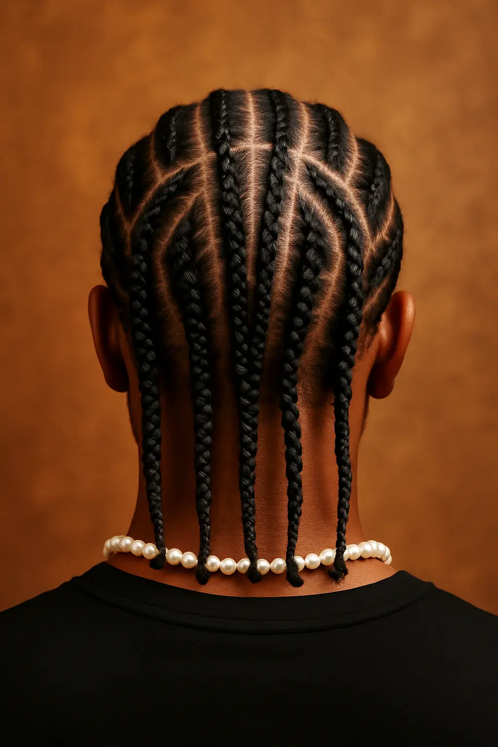 Zöpfe mit Herzmuster-Design