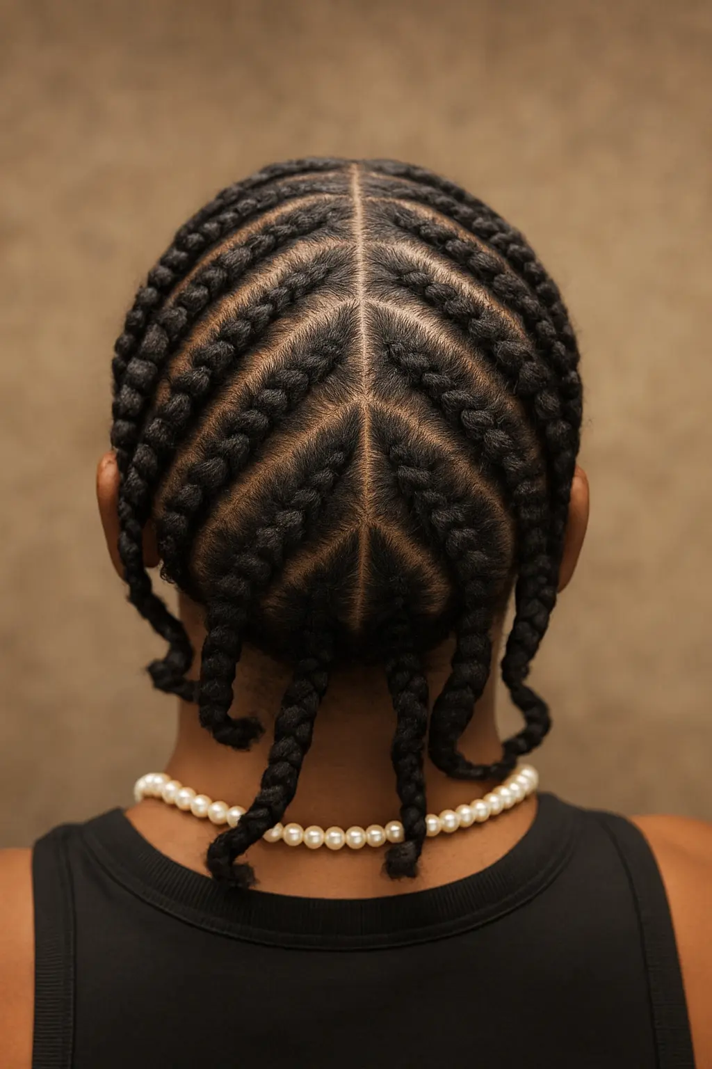 Box Braids bei mittellangem Haar